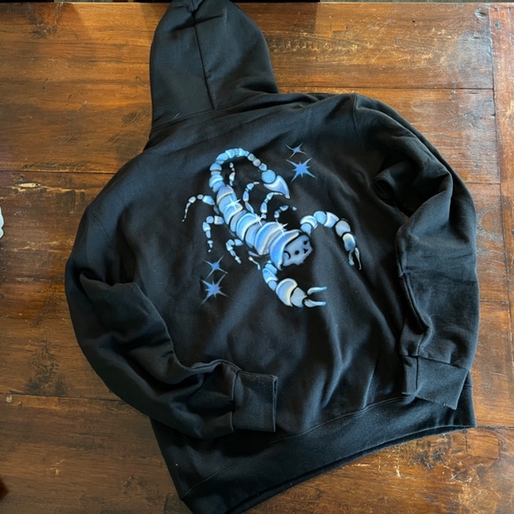 TOVE LO Blue Scorpion Graphic Official Merch Pullover Hoodie Sweatshirt M - Picture 2 of 8